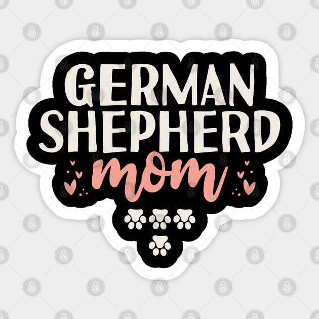 German Shepherd Mom Gift Sticker by Tesszero